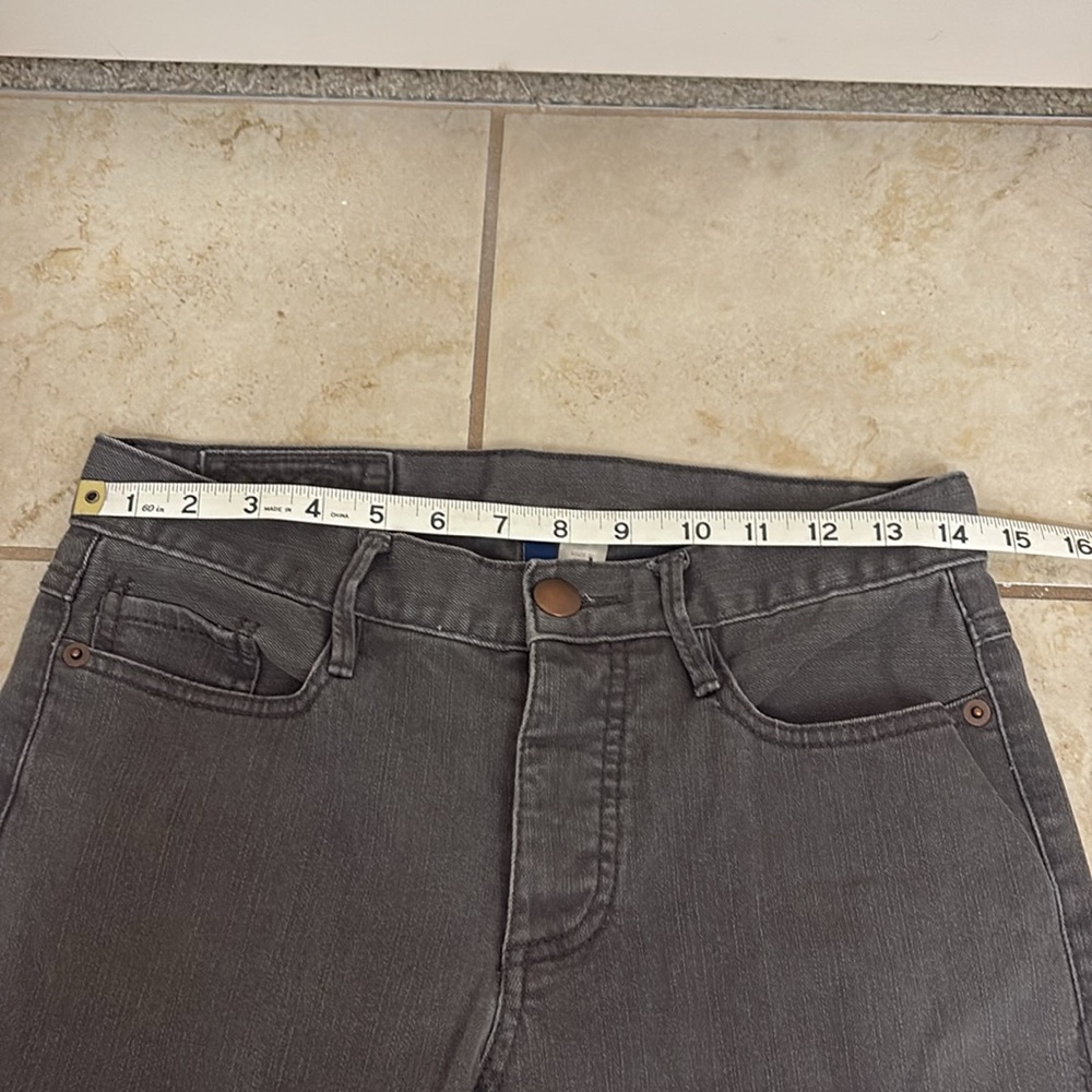 H&M Gray Low Rise Button Fly Skinny Jeans - Picture 10 of 12